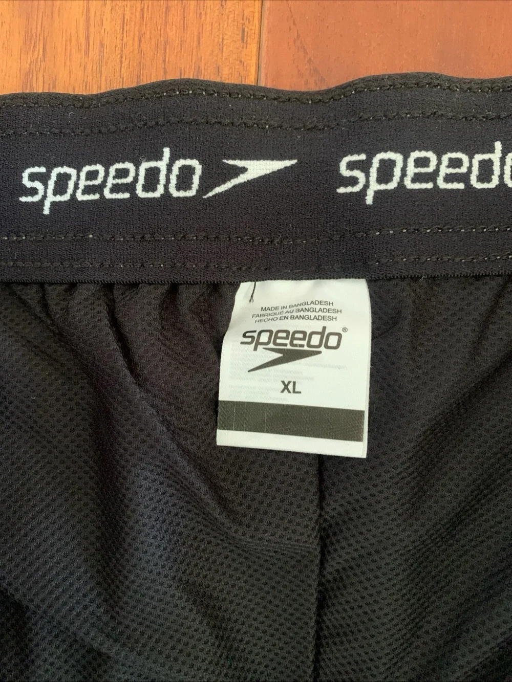 Speedo Swim Trunk Size XL NEW Men's Eco 4-Way Comfort Stretch Black Gray UPF 50+